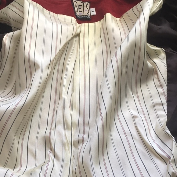 Bets by Canvasbacks Red Corduroy Blazer Size 8 - Picture 14 of 16